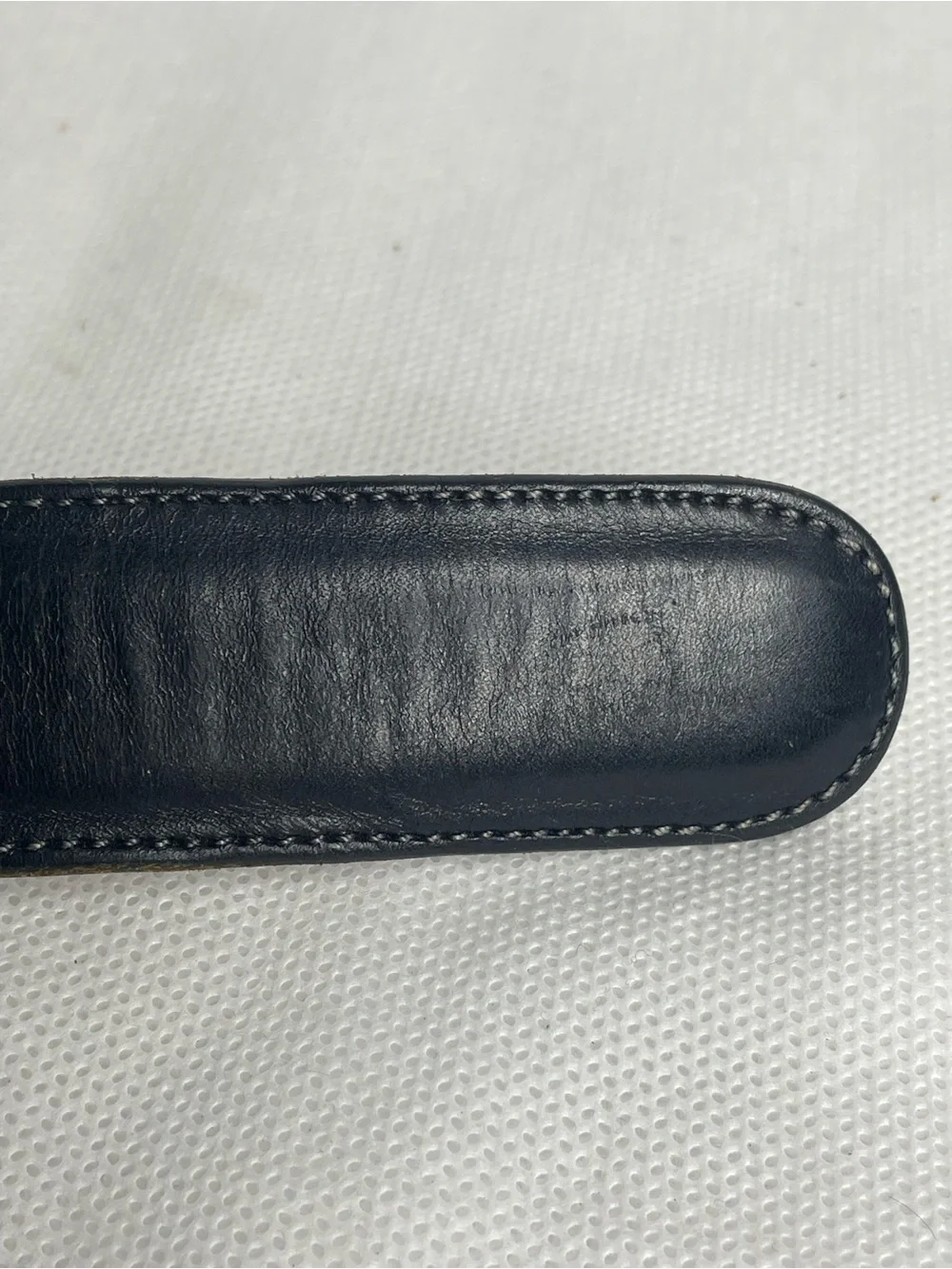 VTG USA Dooney & Bourke Curried Bridle Leather Belt Mens Size 36 Black & Brass